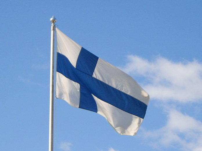 the Finnish Flag. Photo credit: Wikipedia