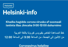 Magaalada Helsinki oo dadka ajaanibta ah u furtay khad dhanka telefoonka ah oo ku saabsan ka talosiinta arrimaha korona