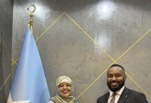 Xildhibaan MP Suldaan Said Ahmed, Ergeyga Gaarka ah ee dowladda Finland u qaabilsan nabadaynta iyo dhexdhexaadinta Geeska Afrika oo kulan la qaatay Guddoomiye ku xigeenka koowaad ee Baarlamaanka Soomaaliya Sacdiyo Yaasiin Xaaji Samatar