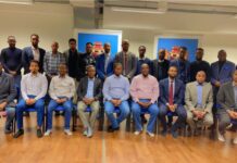 Jaaliyadda Soomaaliyeed ee Finland oo kulan soo dhoweyn, xogwareysi iyo casho-sharaf ah la yeelatay Wefdi ka socday XFS oo uu hoggaaminayay agaasimaha guud ee Wasaaradda Arrimaha Gudaha, Federaalka & Dib u heshiisiinta XFS Mudane Caydaruus Macallin Xassan Cabdulle