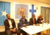 Guddoomiya Jaamacadda Ummadda Soomaaliyeed Prof. Xassan Cismaan Gacal iyo agaasimaha guud ee wasaaradda caafimaadka Soomaaliya Dr. Guuleed Abdijaliil iyo wefdi la socda oo hawlo shaqo u yimid Finland – Jaaliyadda Soomaalida Finland oo kulan soo dhoweyn ah u samaysay